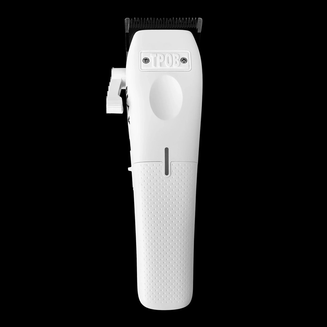 TPOB Play cordless barber clipper, a value pick that converted whole shops, on a cream background
