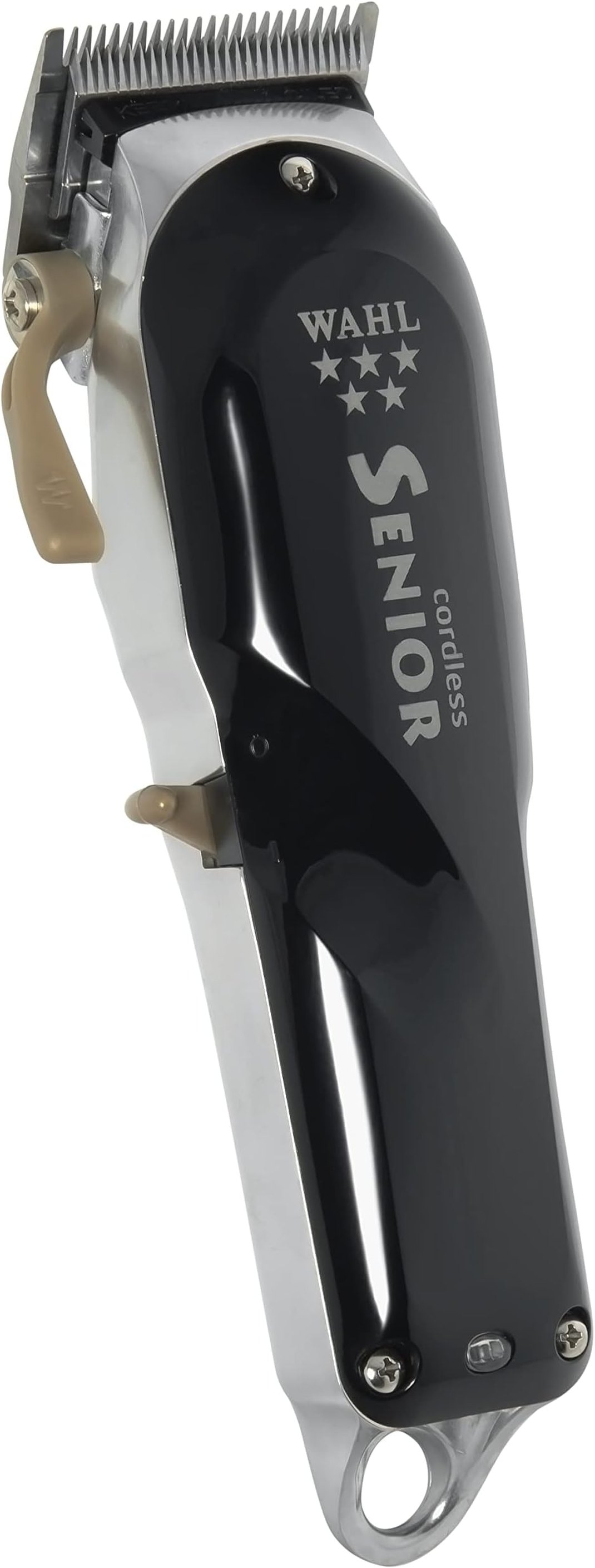 Wahl 5-Star Senior corded barber clipper, the classic workhorse fading clipper, on a cream background